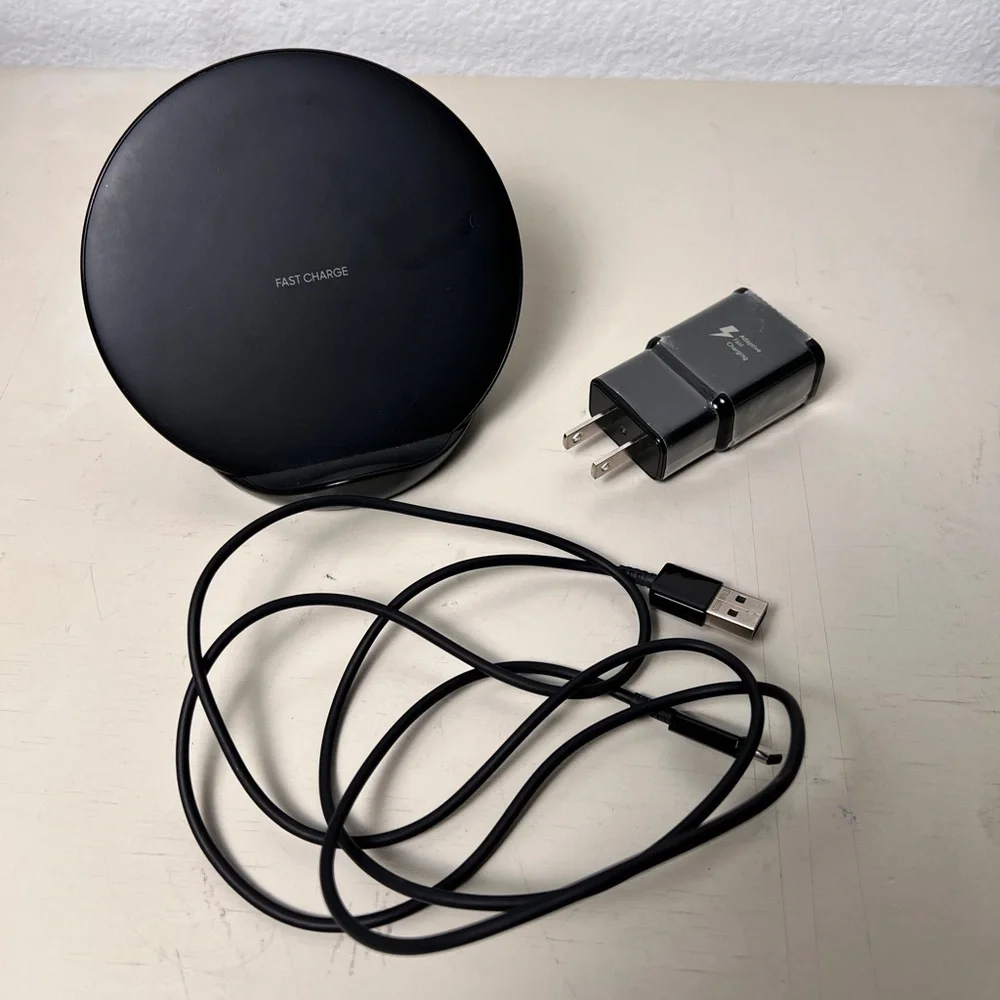 Samsung Black Qi Standard Wireless Charging Stand‎ Dock Fast Charge